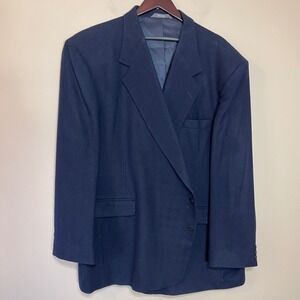 VTG Natural Exchange Alexander Lloyd Mens Navy Blue Blazer 56 Classic Career